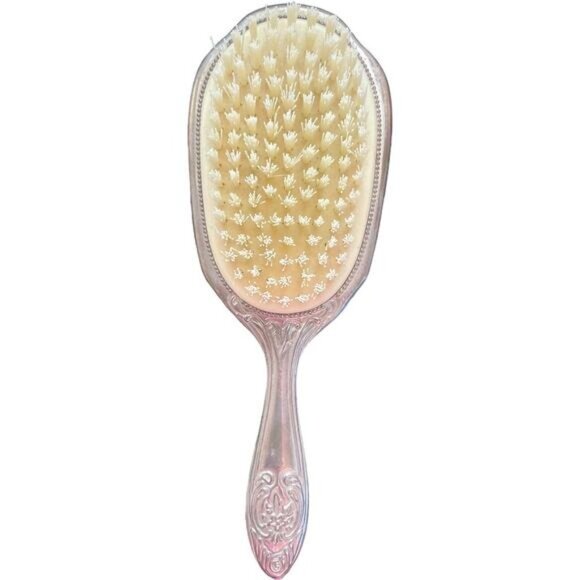 Antique Silver Plated Vanity Set With Brush Mirror & Comb - Picture 8 of 8